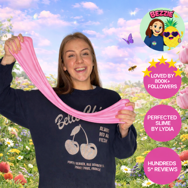 Lydia, founder of Bezzie - the UK's best slime activator brand