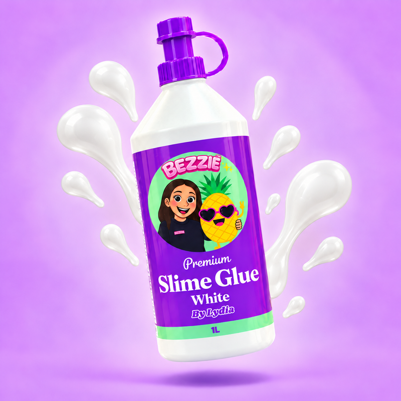Bezzie Premium Slime Glue White 1L bottle