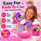 Easy for kids to use: 1L glue and 1L activator bundle