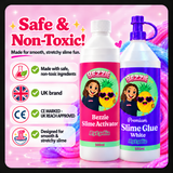 Safe and non-toxic Bezzie slime glue and activator