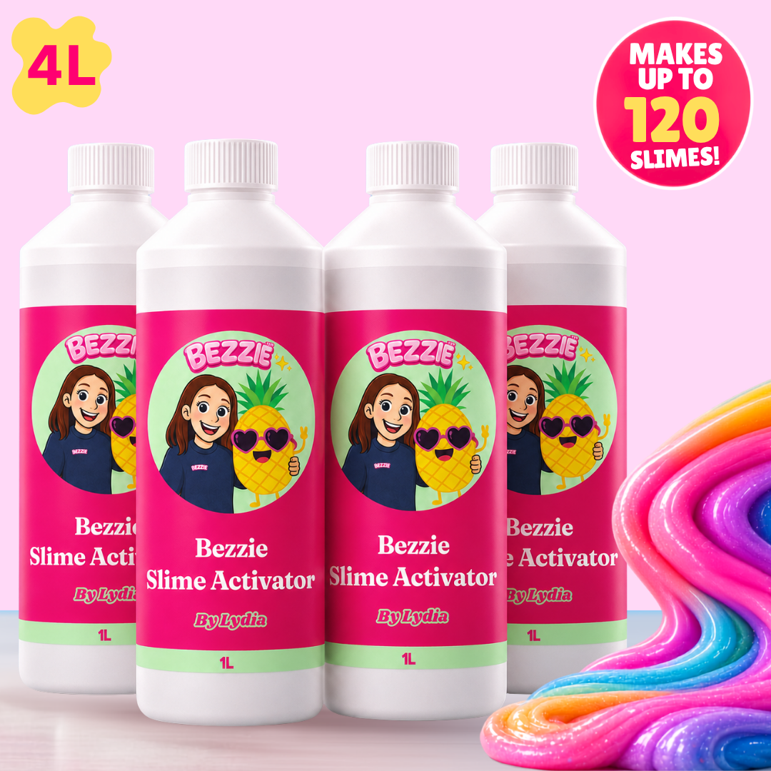 Bezzie Slime Activator 4-Pack - 4 x 1L bottles